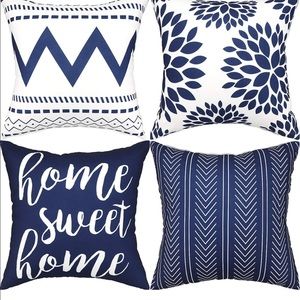 Throw Pillow Covers approx 19 x 19 Set of 4; NWT